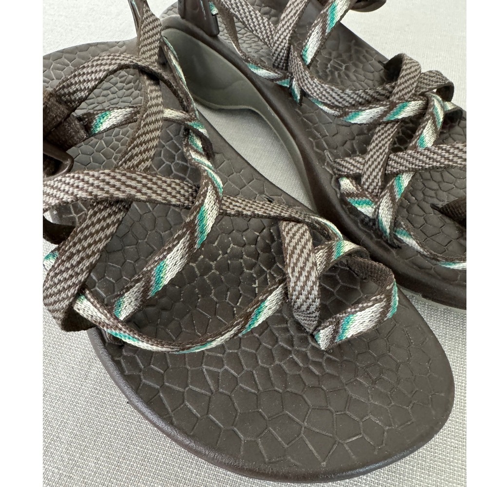 Chaco Womens ZX/2 Classic Sport Sandals Size 8 Brown/Green - Picture 3 of 9